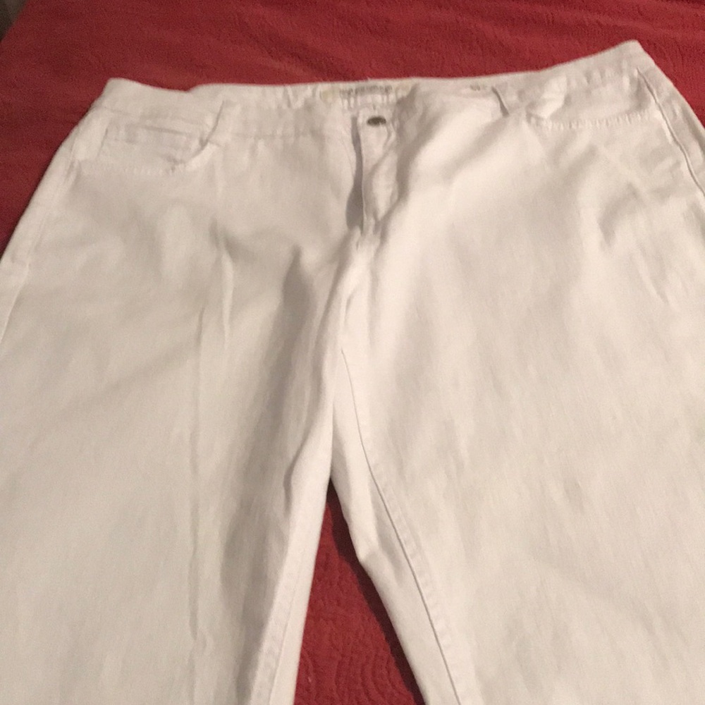 Jones New York Sutton Straight White Jeans Women